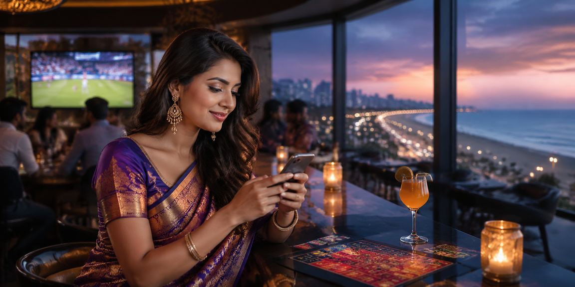 Marina Beach cricket fans enjoying betting on mobile devices in Chennai
