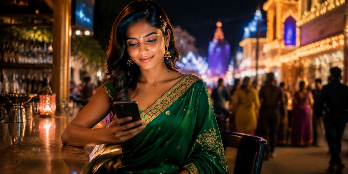 Mobile casino user logging in from India