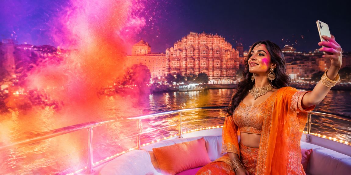 Bright Holi festival themed promotions for online casino in Jaipur